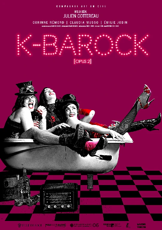affiche théâtre k-barock opus 2 service graphiste nice antibes